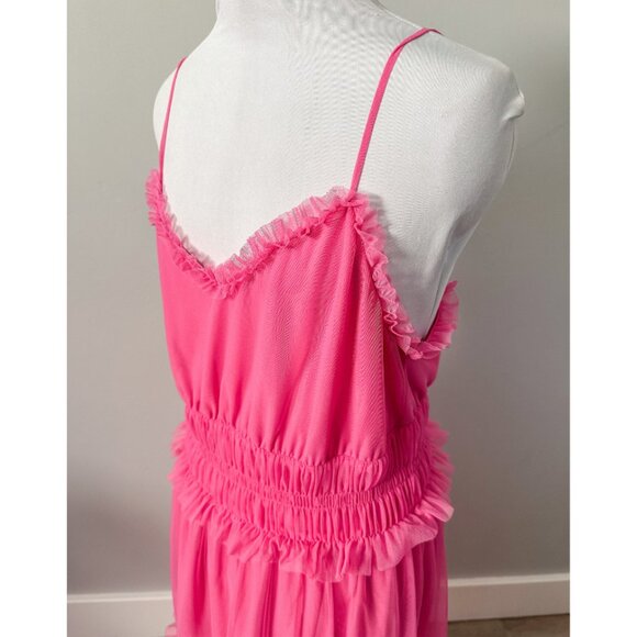 H&M Pink Ruffle Midi Dress - Picture 9 of 12